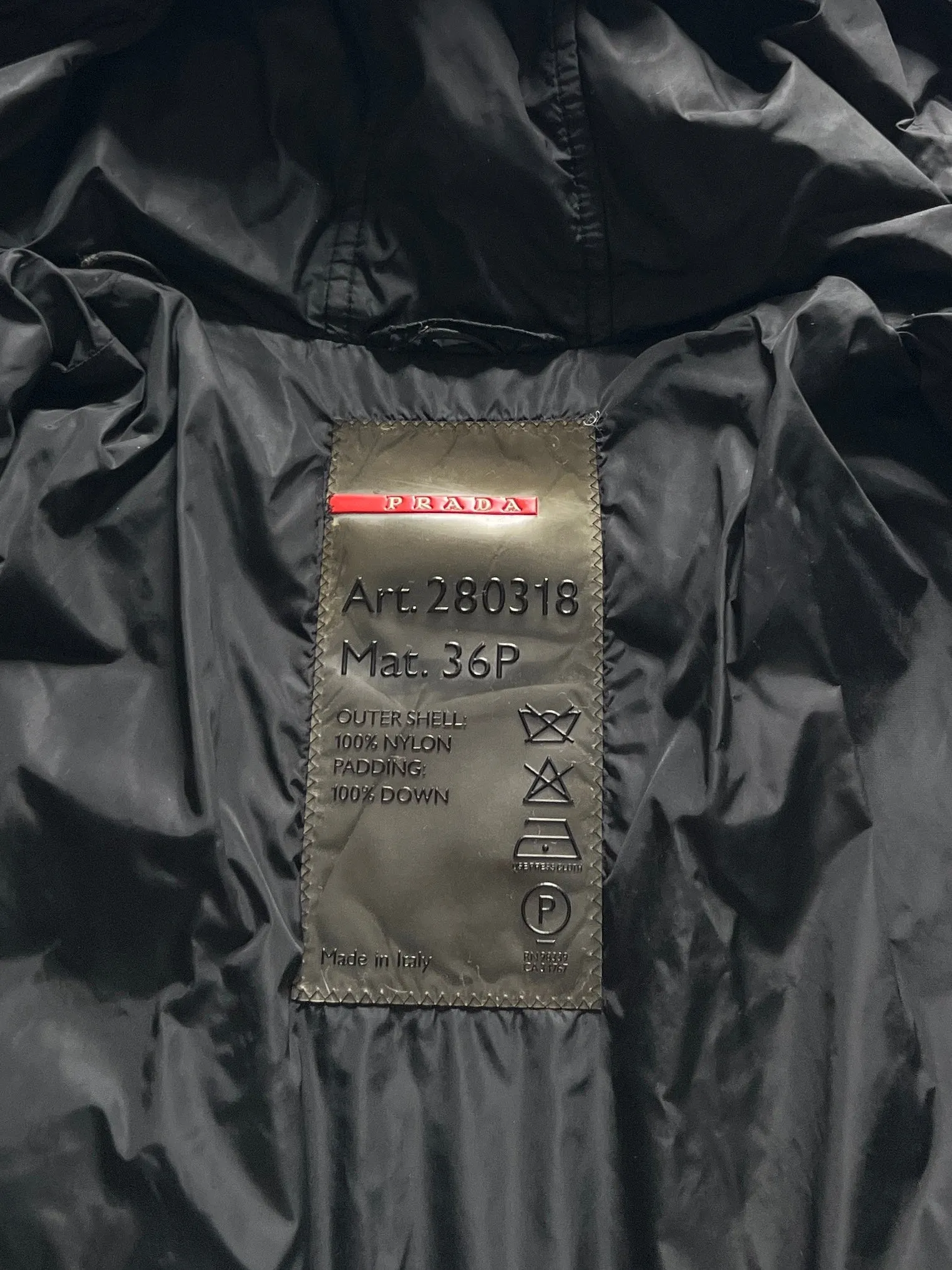 00's Prada Sport Down Fill Puffer Jacket (Women's M)