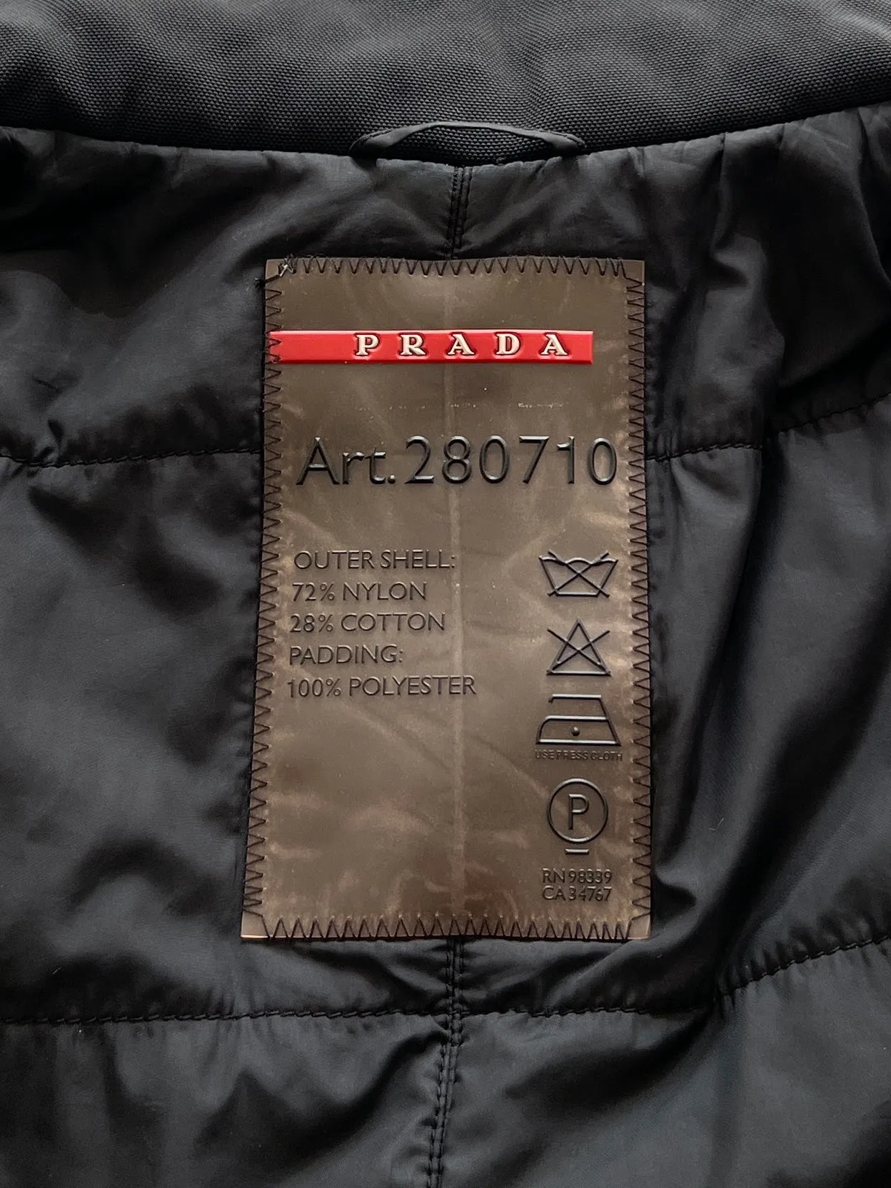 00's Prada Sport Made in Italy Zip Up Jacket (Women's S)