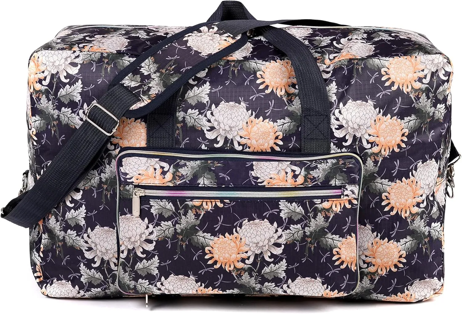 22" Foldable Large Travel Duffel Duffle Bag Sports Gym Tote Bag For Women Overnight Carryon Weekend Bag Shoulder Bag Water Resistant
