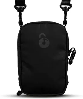 Anti Theft Phone Satchel  Water Resistant Cell Phone Bag with Strap is The Festival goers Choice with Built in Wallet Phone Storage for Live Events, Raves, and Travel Black