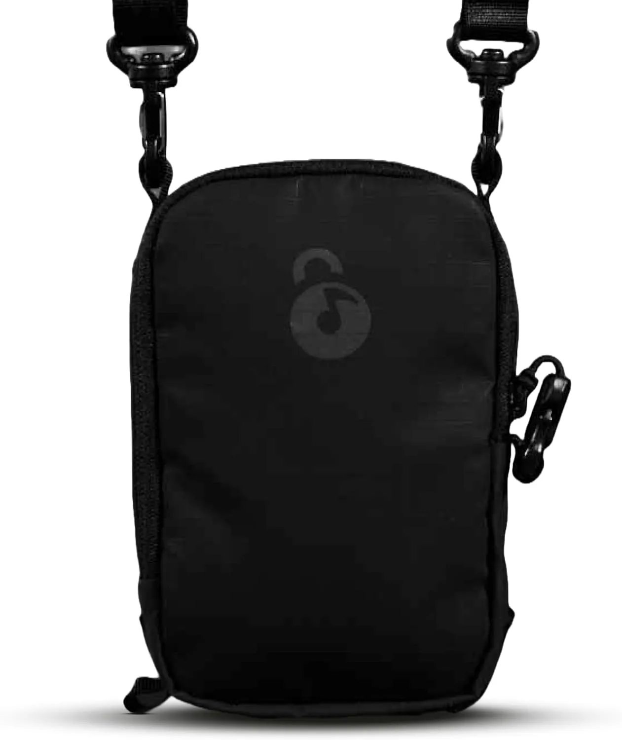Anti Theft Phone Satchel  Water Resistant Cell Phone Bag with Strap is The Festival goers Choice with Built in Wallet Phone Storage for Live Events, Raves, and Travel Black