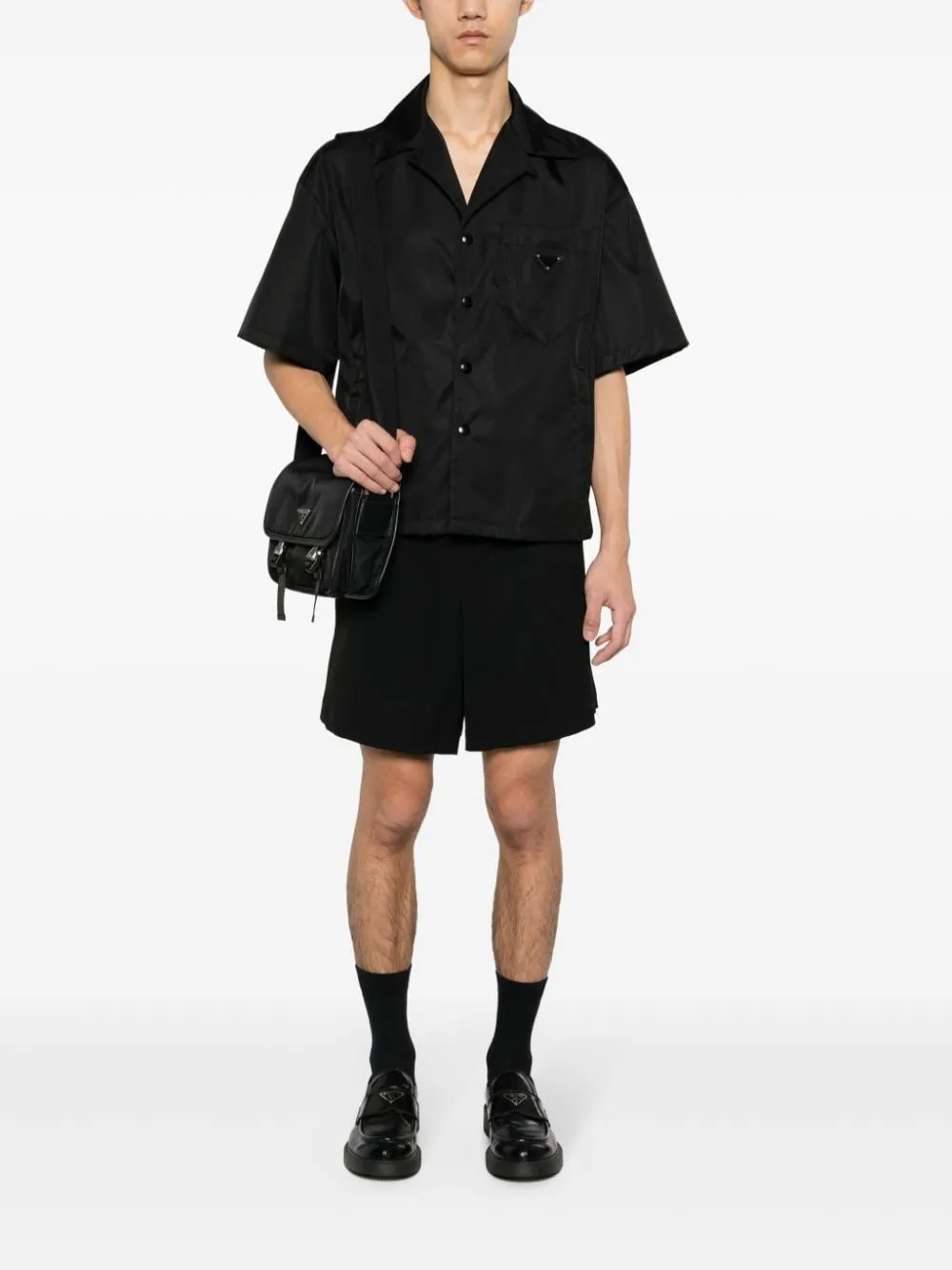 BLACK RE-NYLON SHIRT