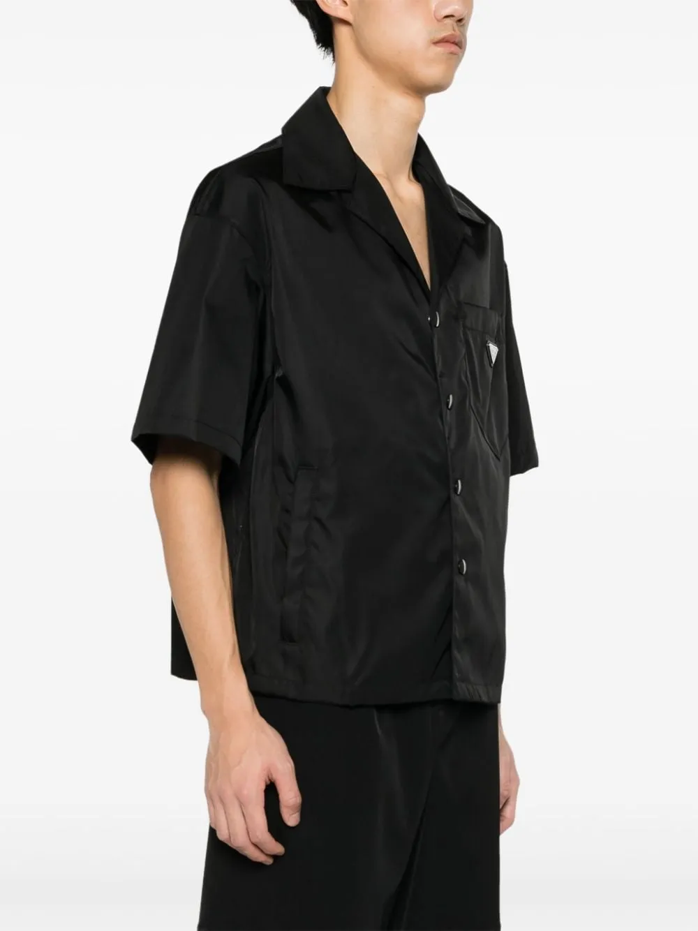 BLACK RE-NYLON SHIRT