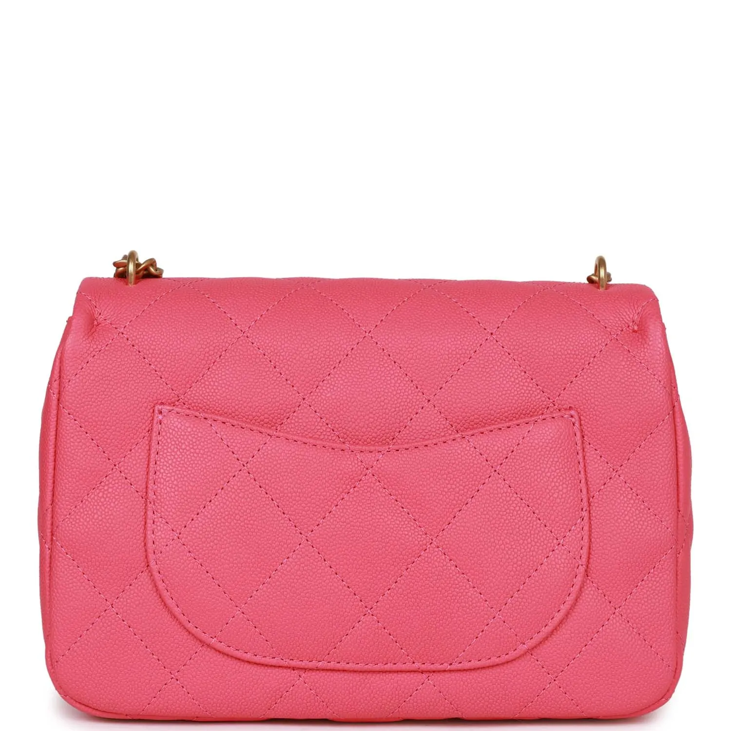 Chanel Medium Sweetheart Crush Flap Bag Pink Caviar Antique Gold Hardware