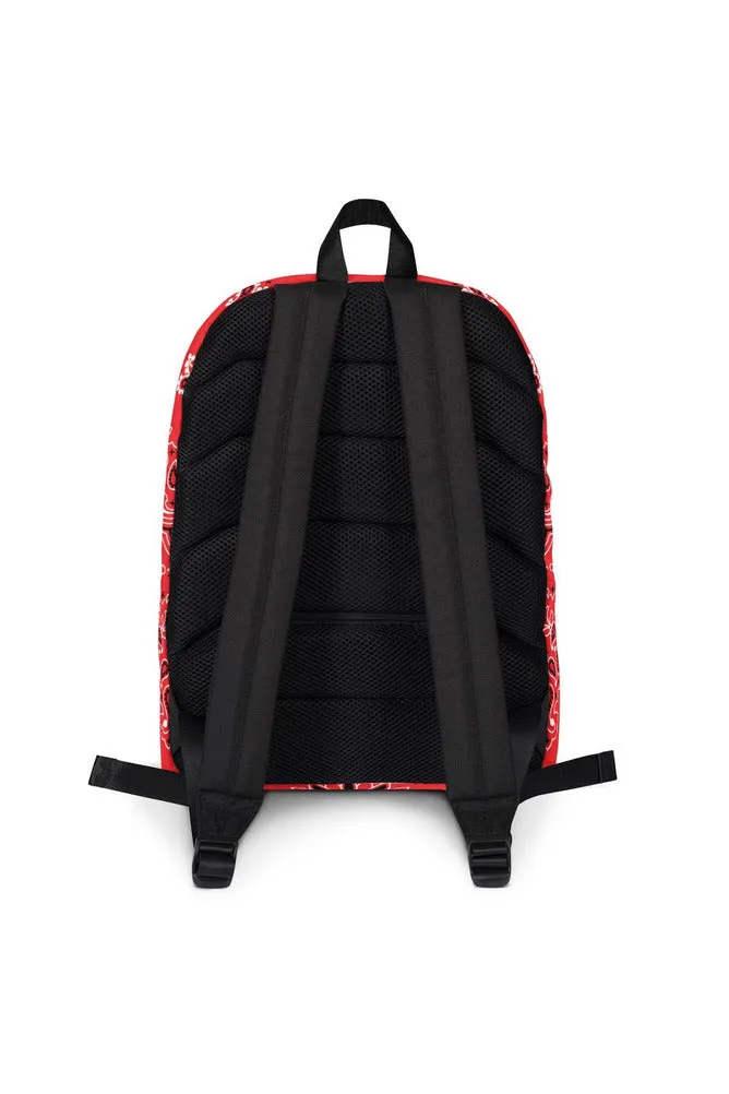 Classic Red Bandana Backpack