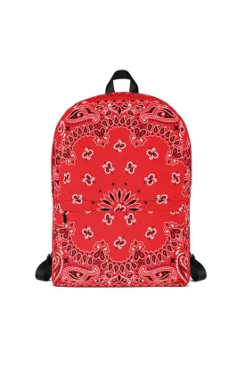 Classic Red Bandana Backpack
