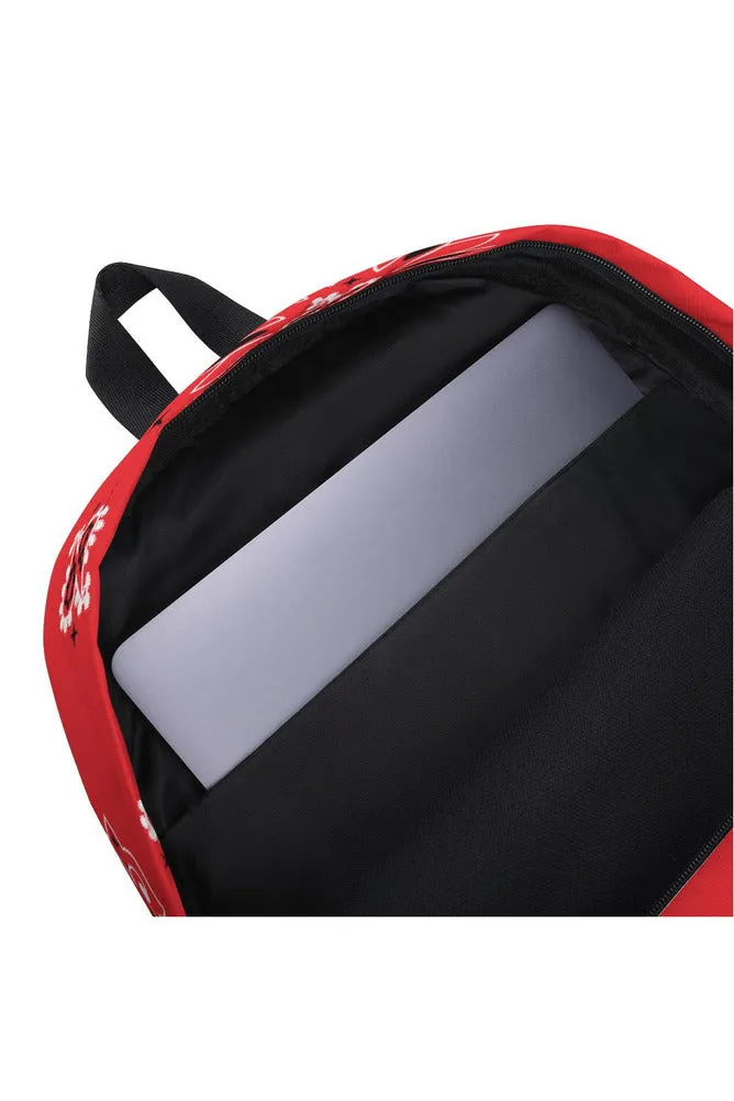 Classic Red Bandana Backpack