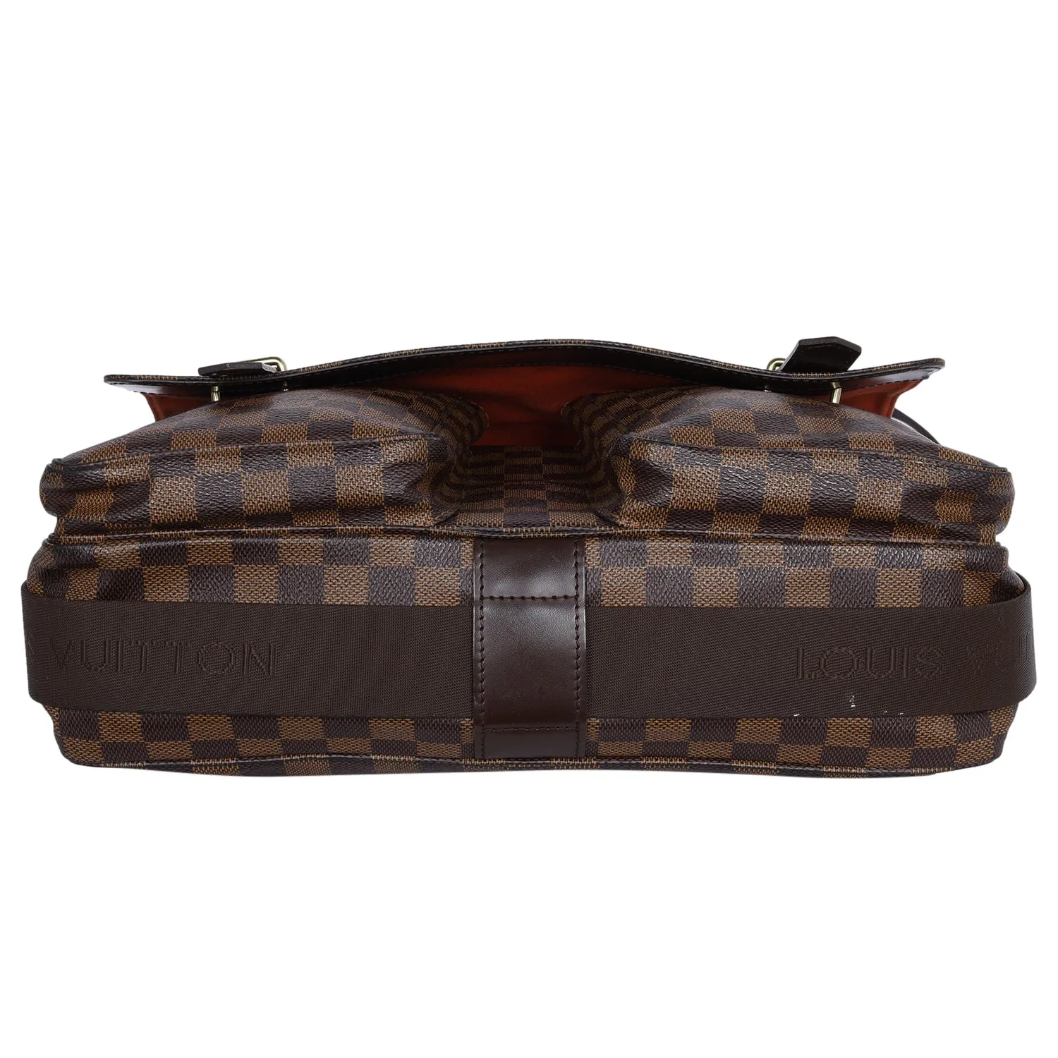Damier Ebene Leather Broadway Messenger Bag