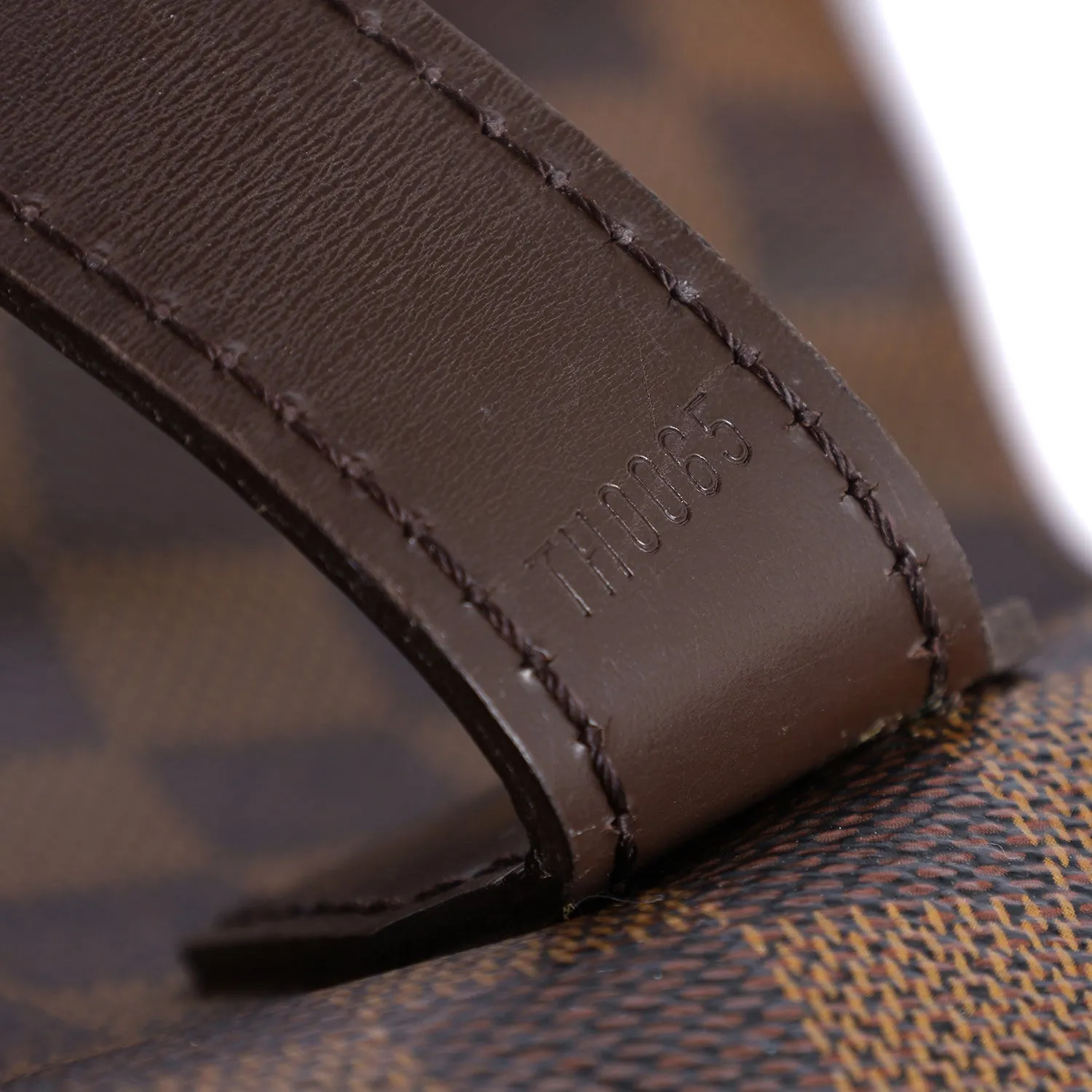 Damier Ebene Leather Broadway Messenger Bag