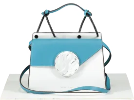 Danse Lente blue / white Phoebe leather Bis Bag