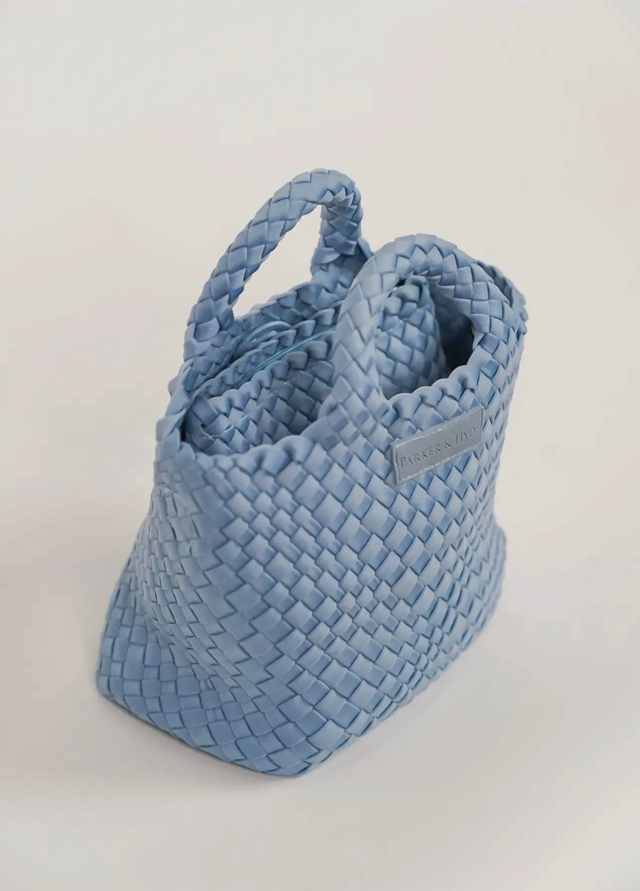 Denim Woven Mini Tote