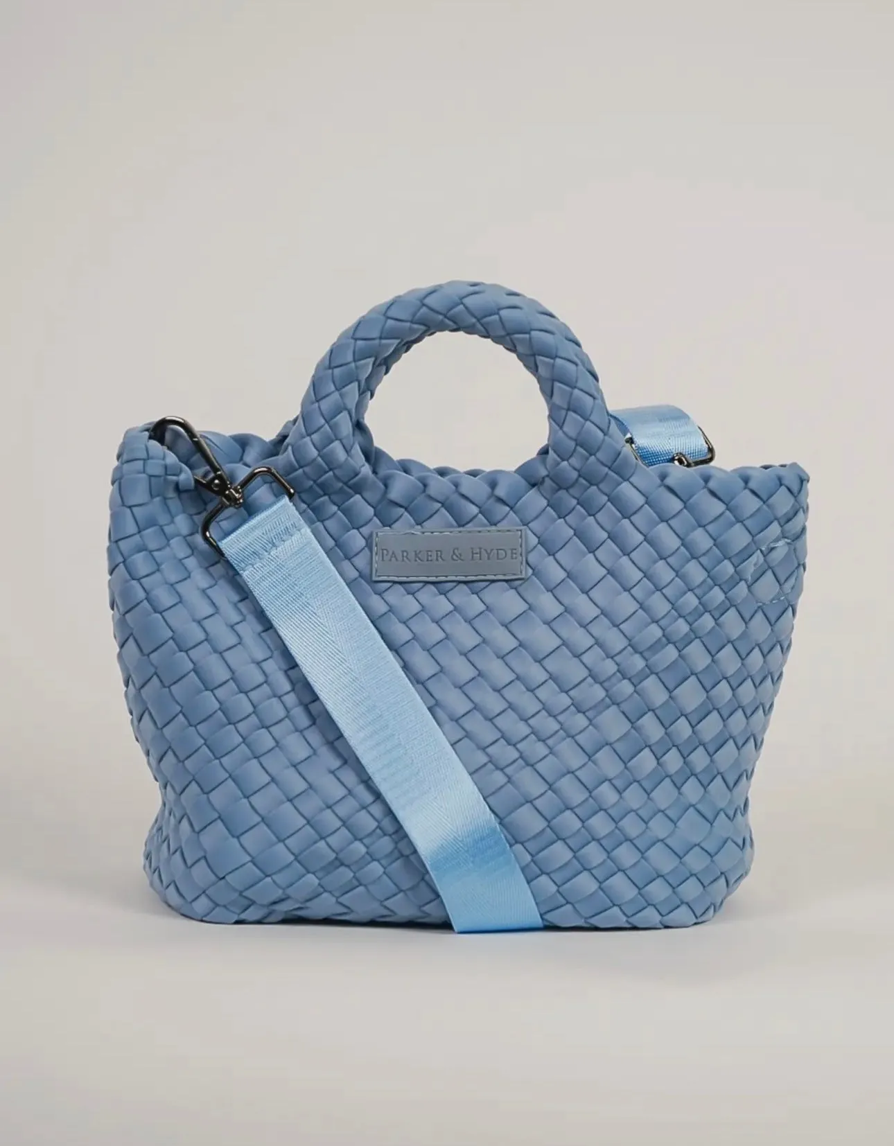 Denim Woven Mini Tote