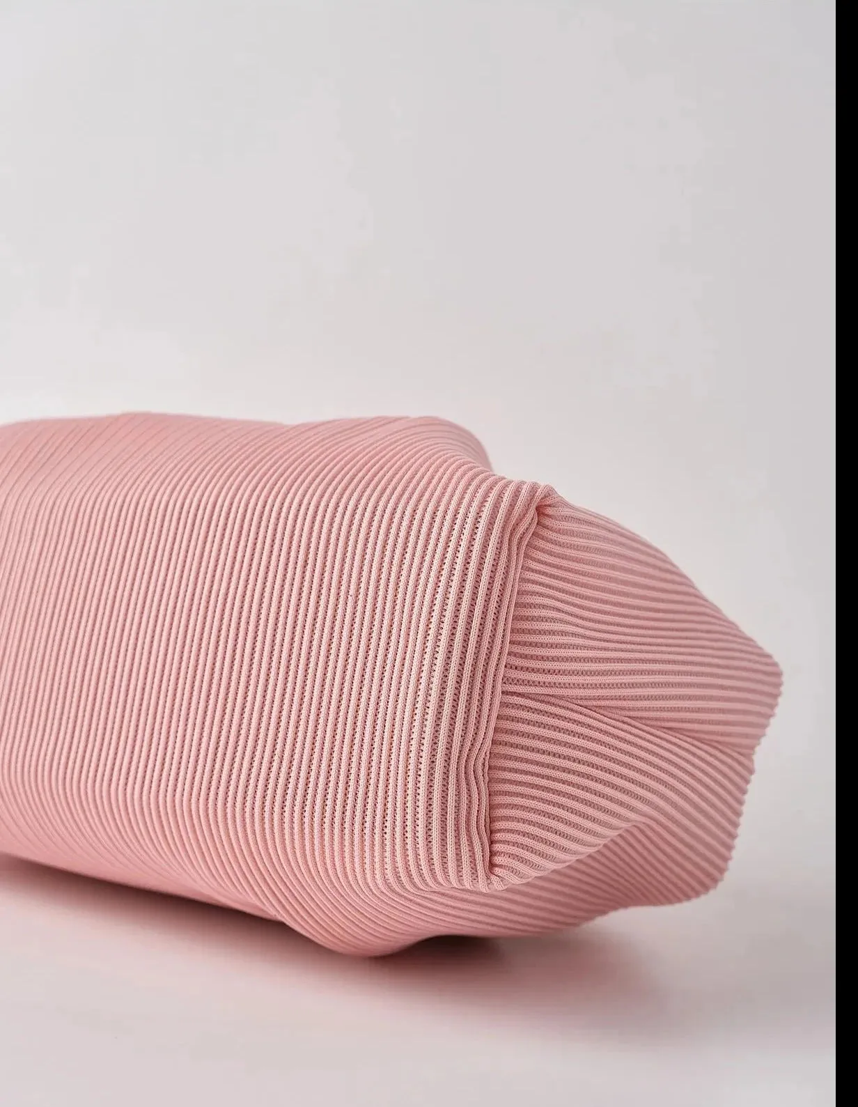 Elegant Neon Green Pleated Clutch Handbag