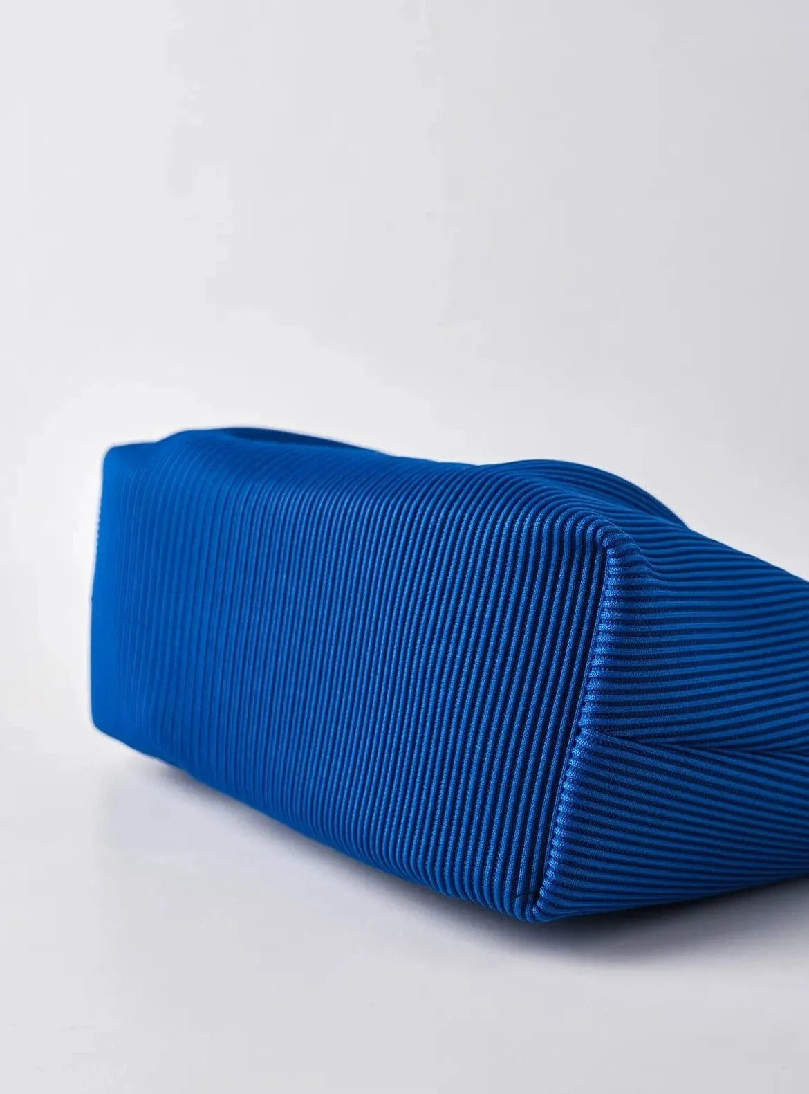 Elegant Neon Green Pleated Clutch Handbag