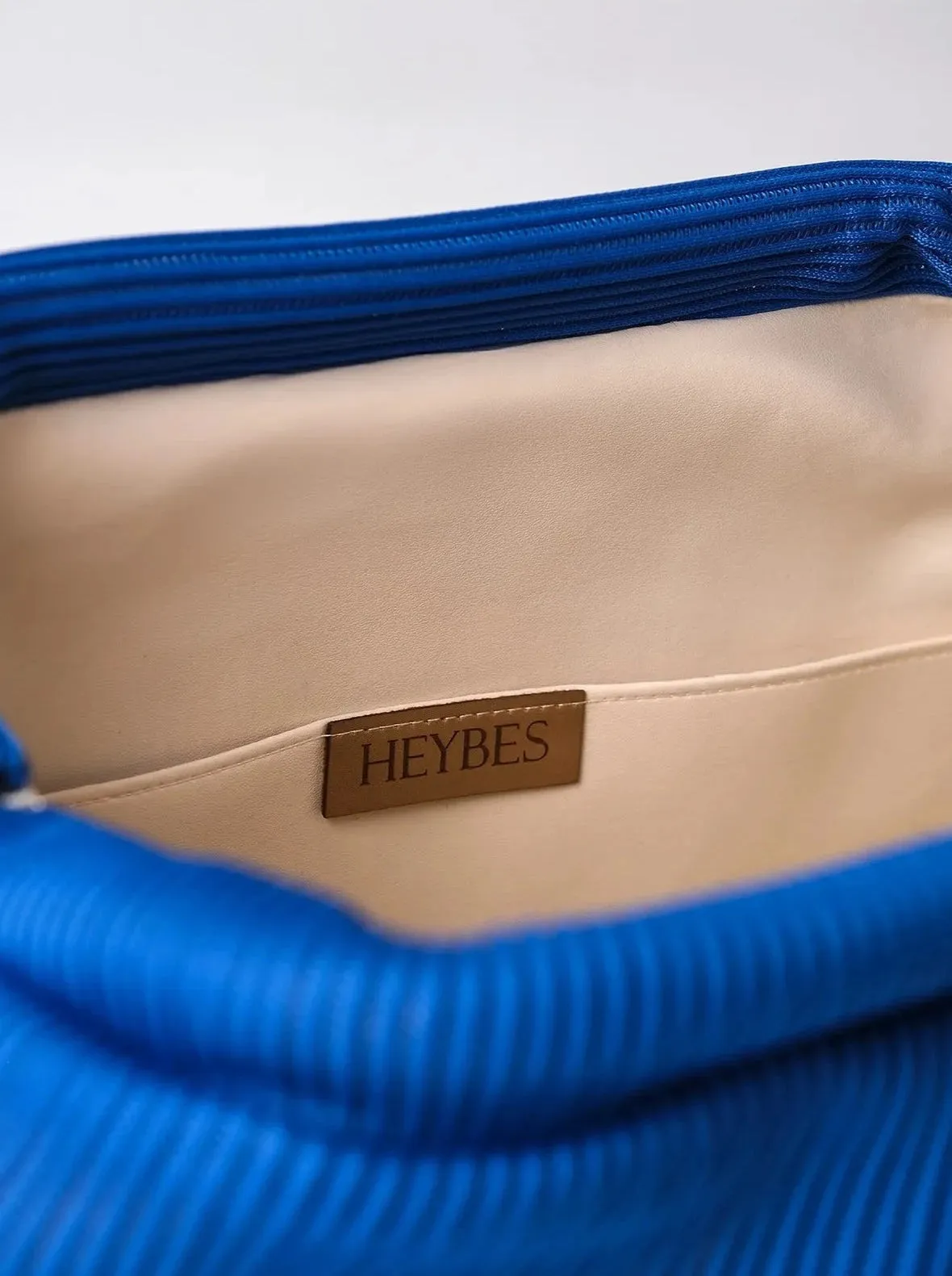 Elegant Neon Green Pleated Clutch Handbag