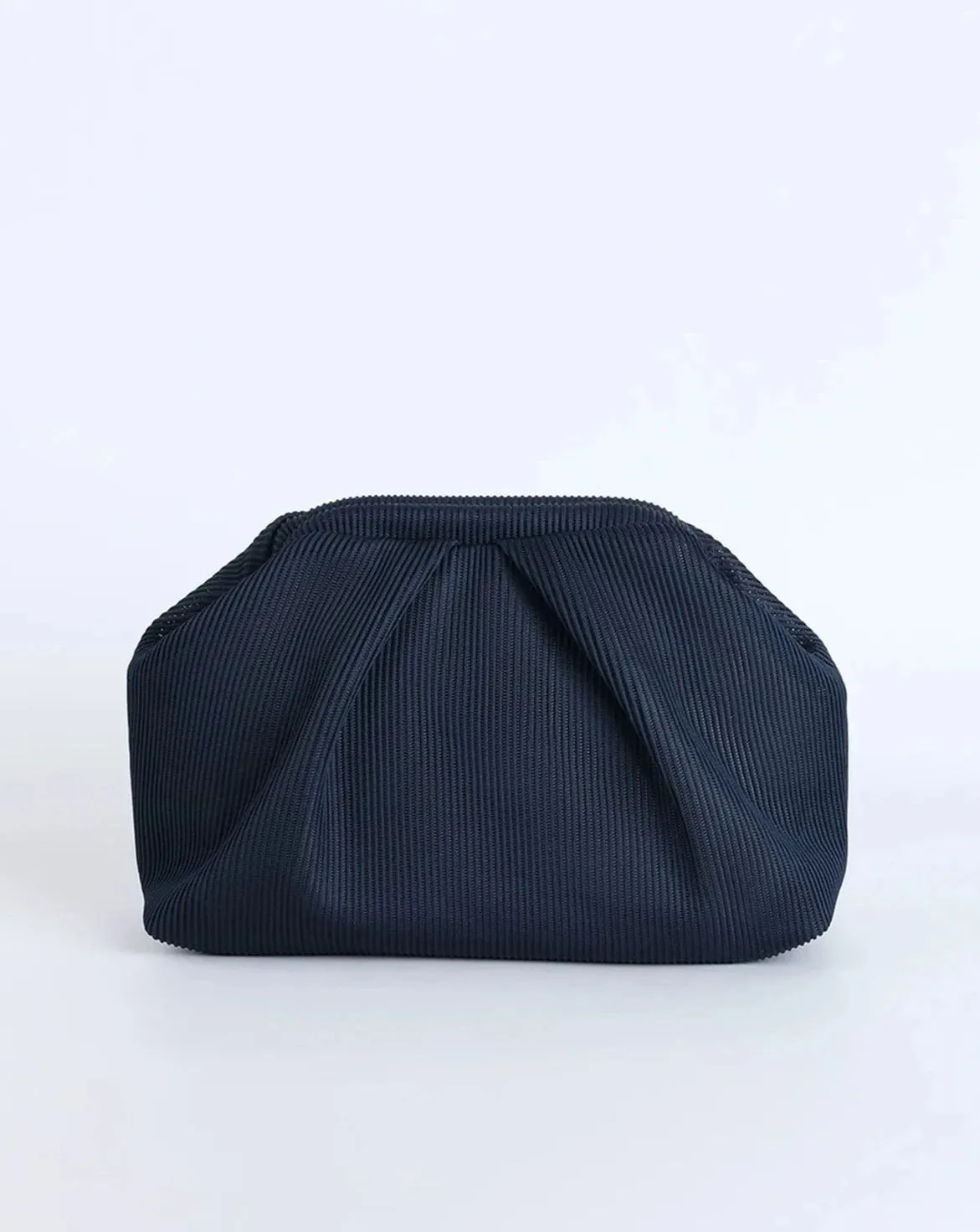 Elegant Neon Green Pleated Clutch Handbag