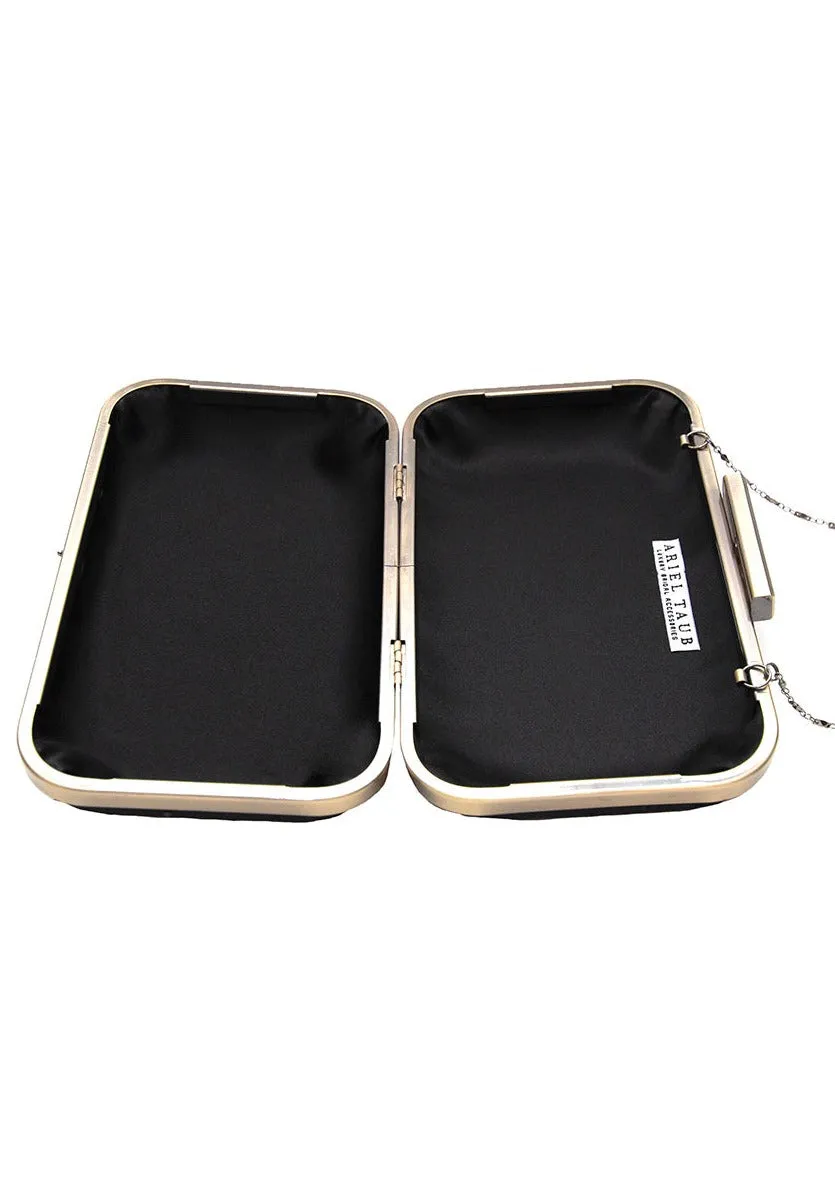 Ella Black Crystal Clutch