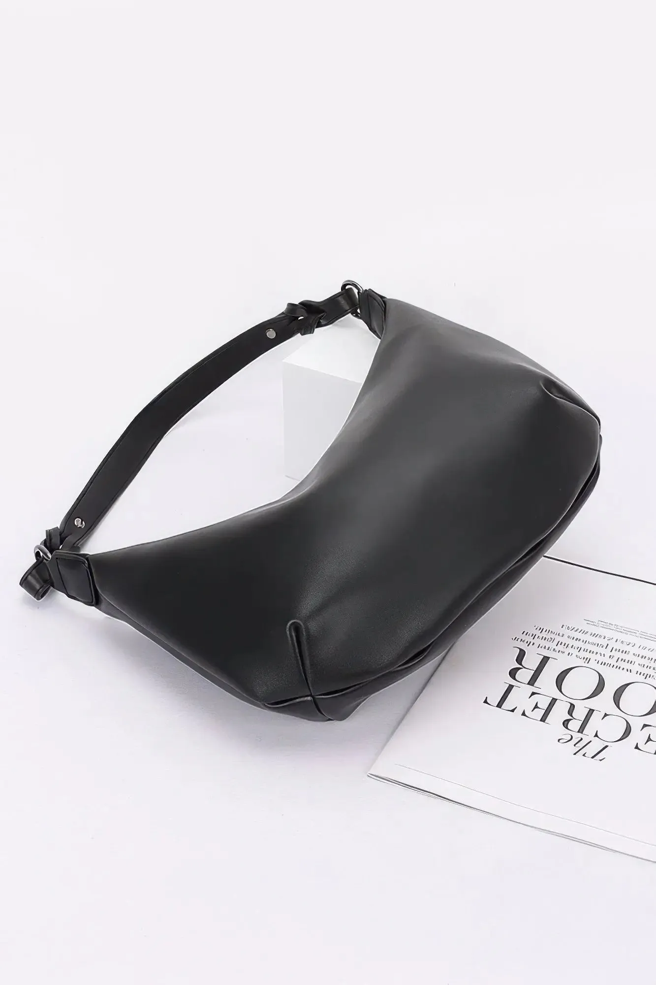 Faux Strap Shoulder Bag