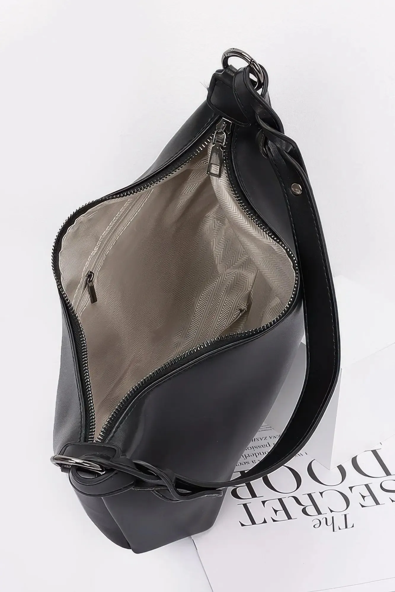 Faux Strap Shoulder Bag