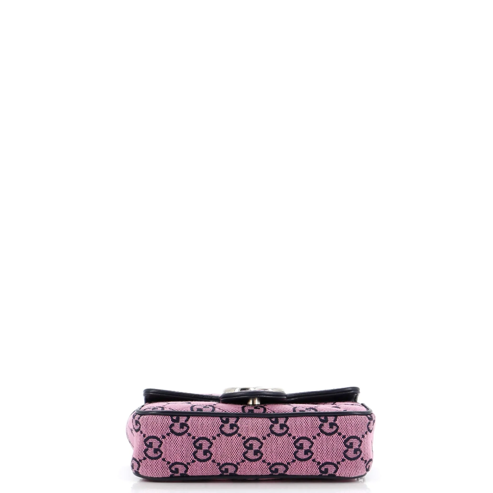 GG Marmont Flap Bag Diagonal Quilted GG Canvas Super Mini
