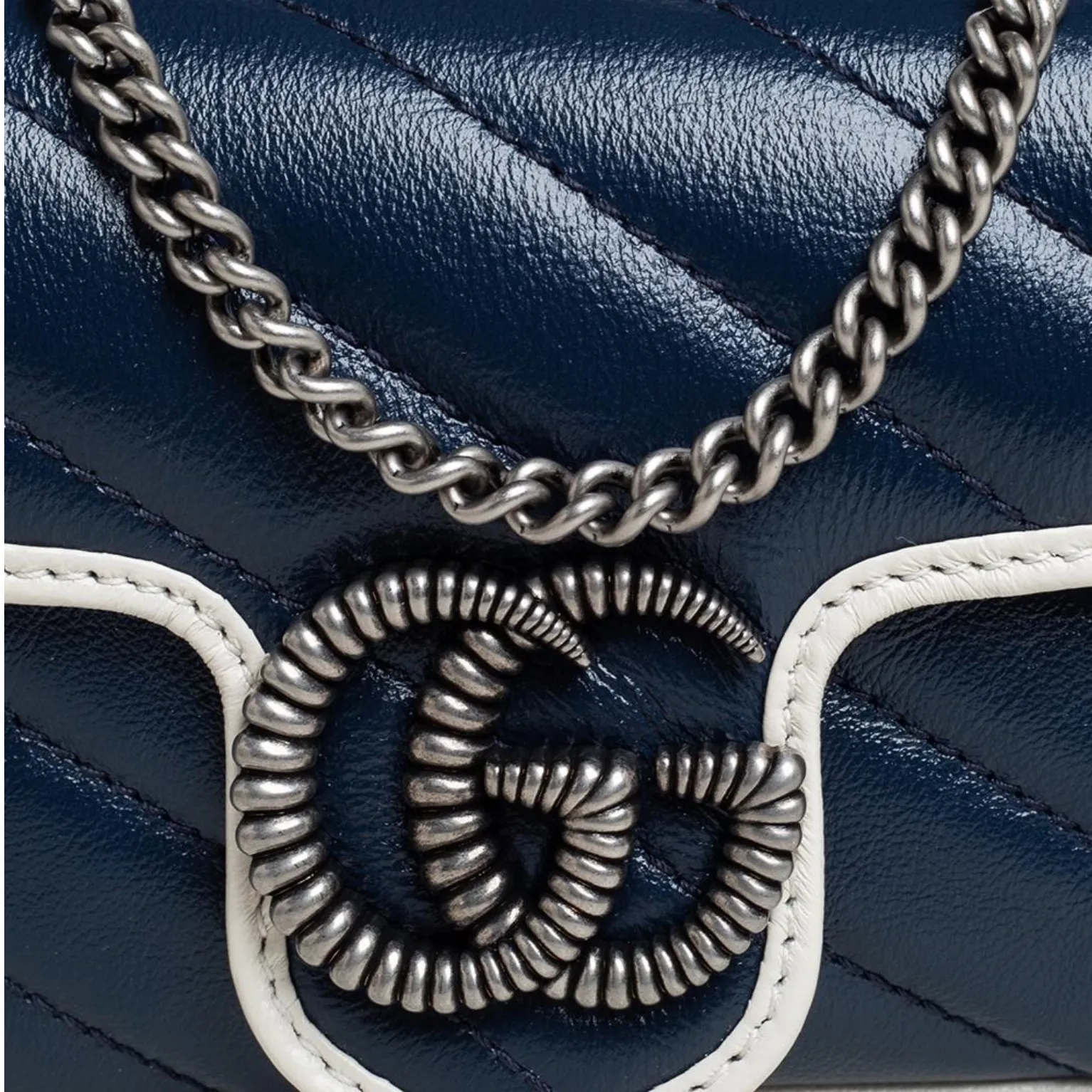 GUCCI GG MARMONT MINI CALFSKIN TORCHON BAG
