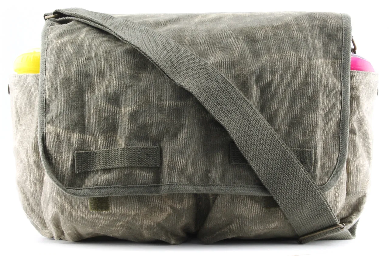 Heavyweight Messenger Canvas Carry-All Baby Diaper Bag