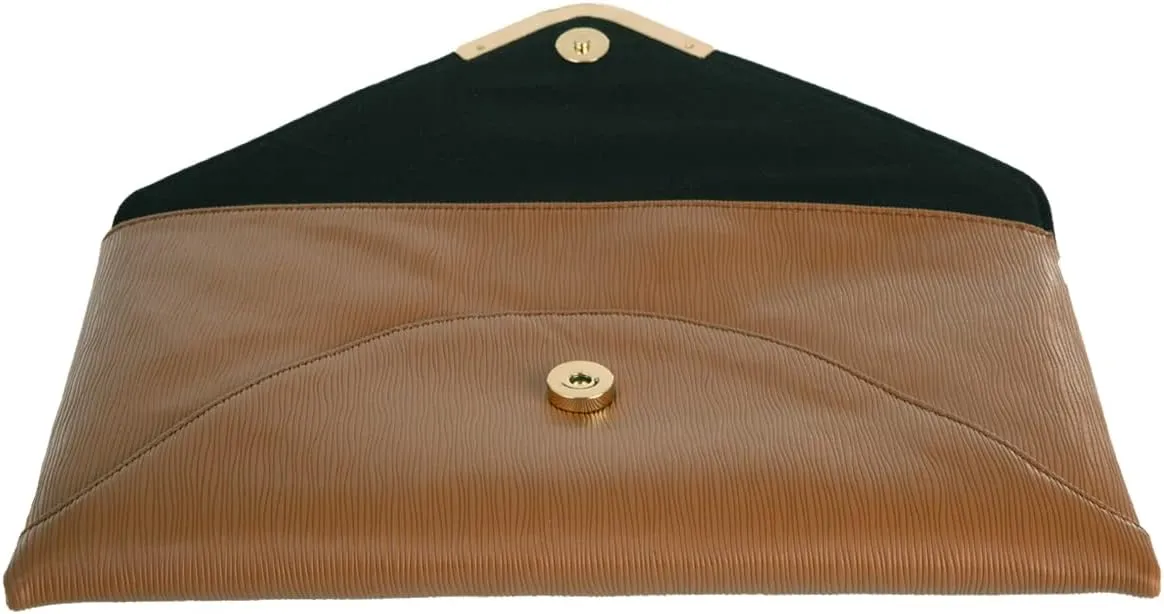 JNB Faux Leather Envelope Clutch Purse
