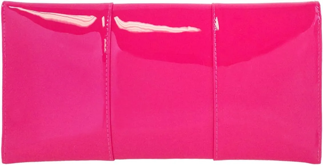 JNB Faux Patent Leather Envelope Candy Clutch