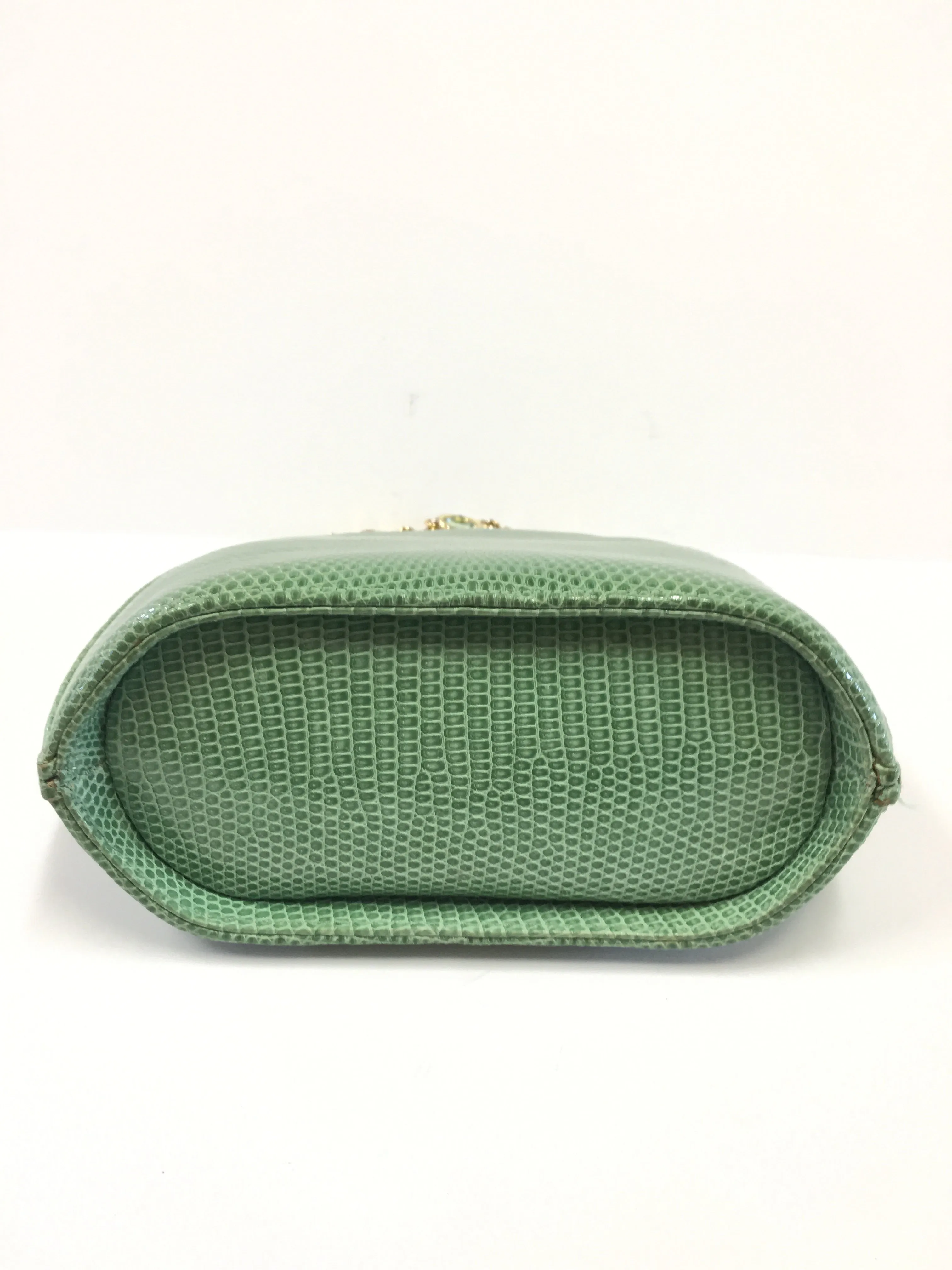 JUDITH LEIBER LIZARD EVENING CLUTCH JEWEL LINK CHAIN