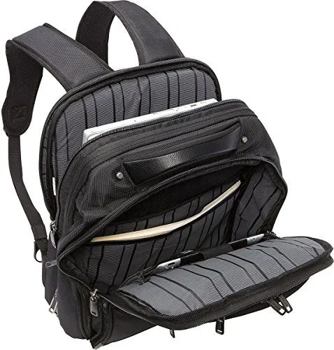 Kenneth Cole Reaction "Easy To Remember" Double Gusset Top Zip Expandable EZ Scan Computer Backpack