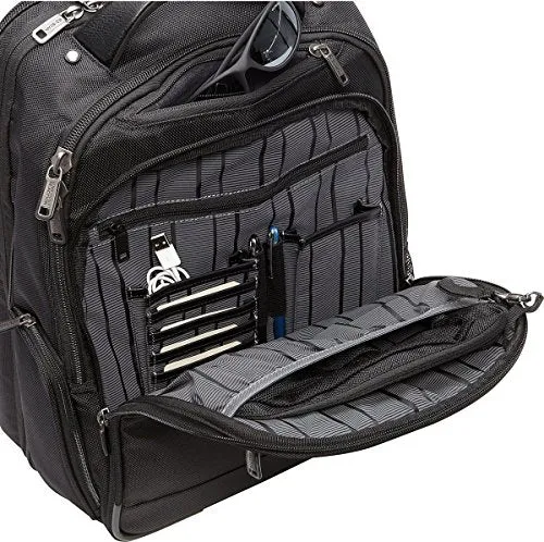 Kenneth Cole Reaction "Easy To Remember" Double Gusset Top Zip Expandable EZ Scan Computer Backpack