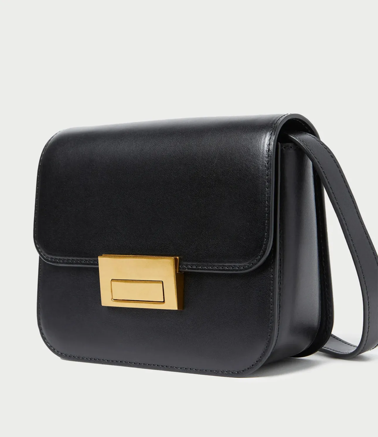 'Loeffler Randall' Desi Black Leather Crossbody