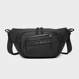 Men's Portable Waist Bag Simple Casual Adjustable Large Capacity Waterproof Belt Messenger Bag