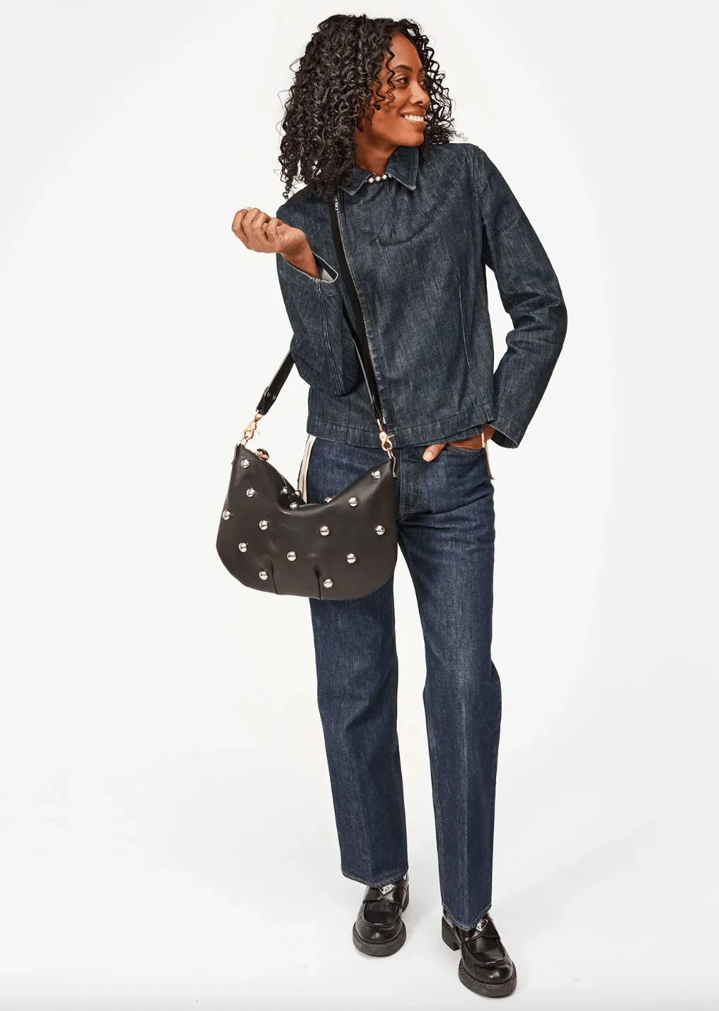 Moyen Messenger Bag - Studded