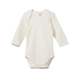 Nature Baby Long Sleeve Bodysuit - Natural