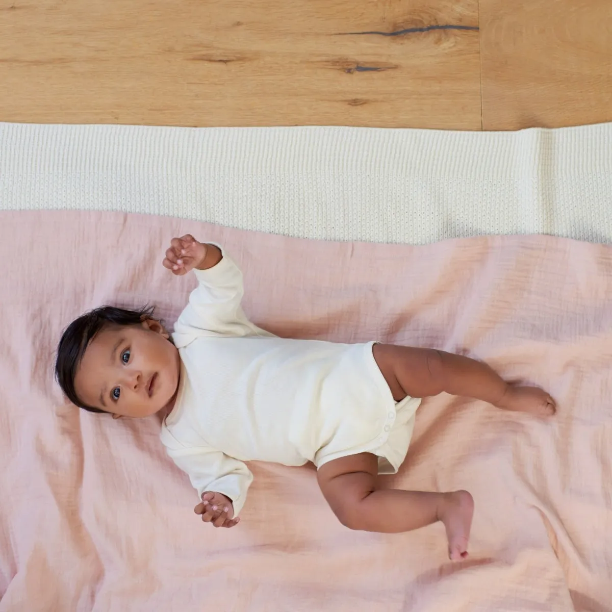 Nature Baby Long Sleeve Bodysuit - Natural