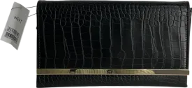 Next Black Clutch Bag With Detachable Body Chain One Size
