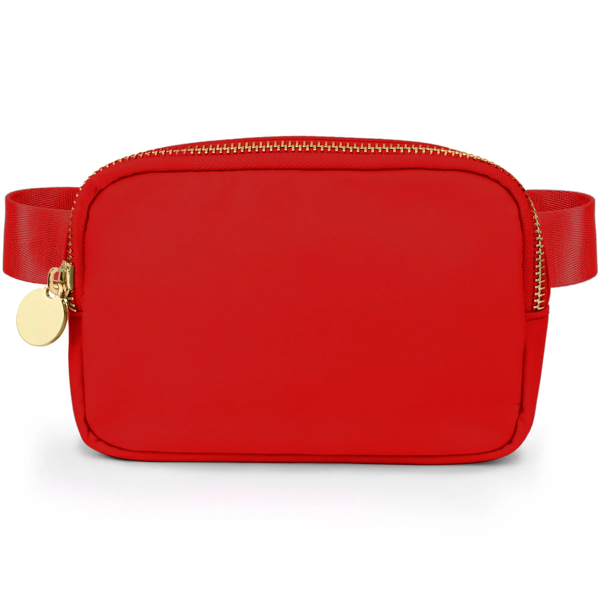 Nylon Belt Bag - Red Fanny Pack For Women - Crossbody Bag Waist Pack Bum Bag