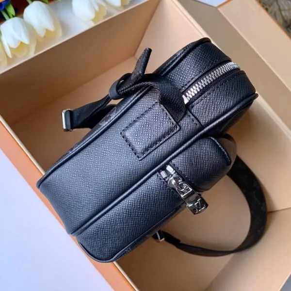Outdoor Monogram Leather Messenger Shoulder Bag M30233 Black 2019 Collection
