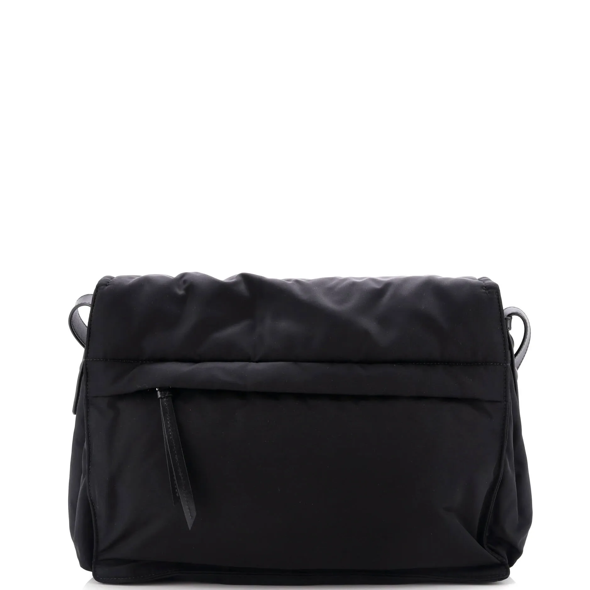 Padded Flap Shoulder Bag Re-Nylon Large
