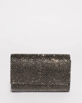 Pewter Kira Evening Clutch Bag