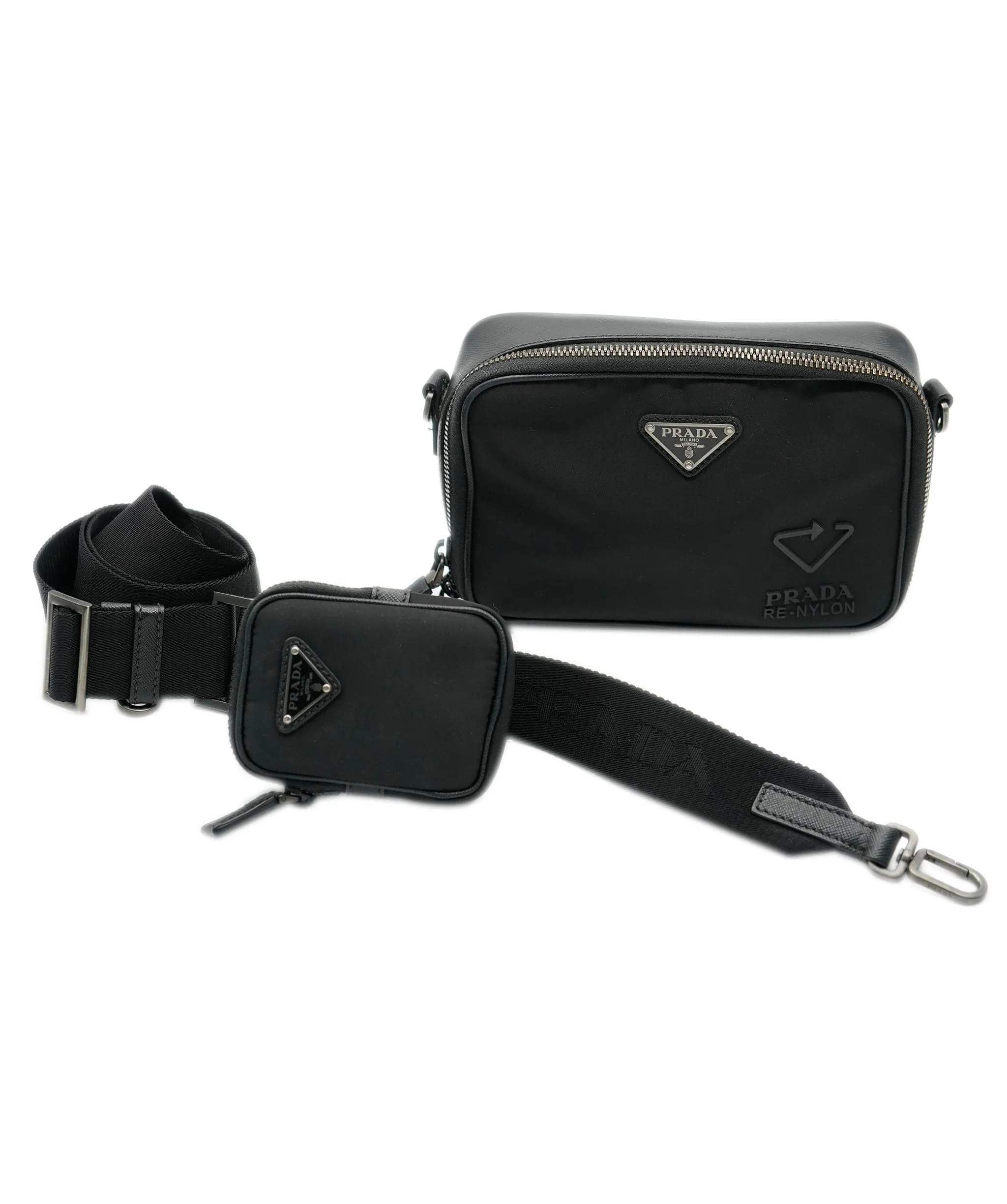 Prada re edition nylon black crossbody bag ALC0919