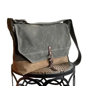 Sanford Waxed Canvas Messenger Bag, Laptop Bag