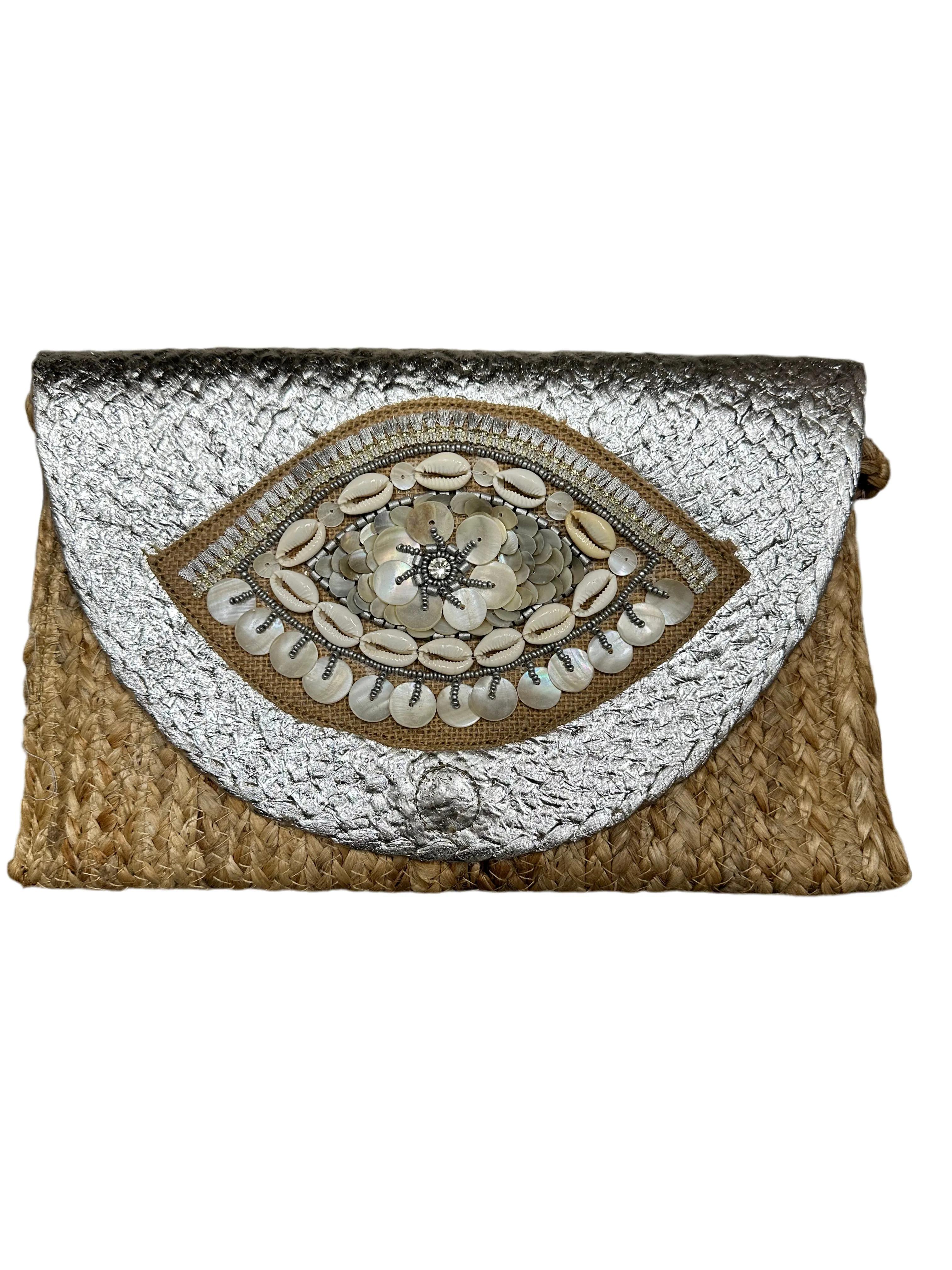 Seashell Straw Clutch