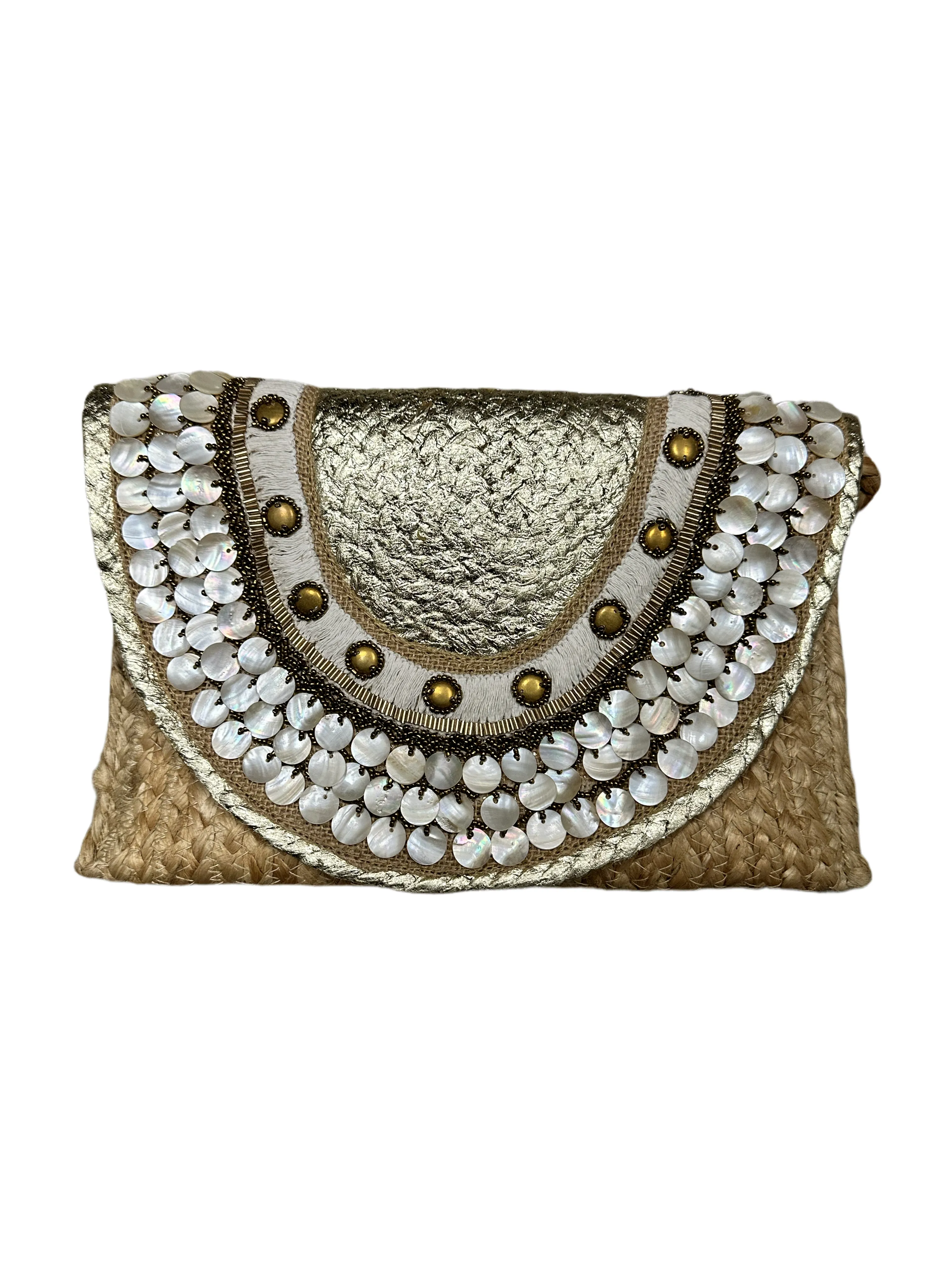 Seashell Straw Clutch