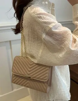 Shein Mini Quilted Flap Crossbody Bag  