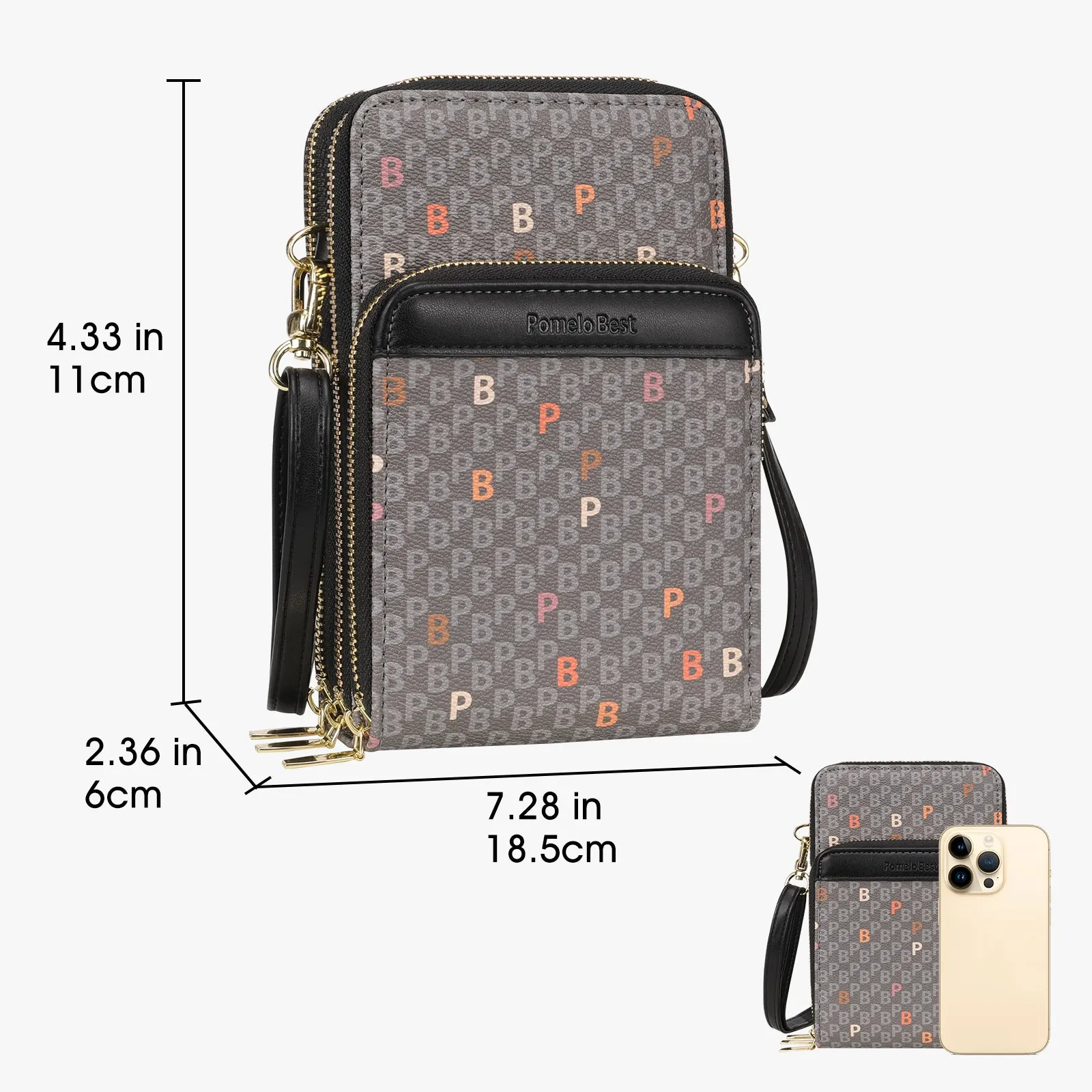 Small Crossbody Bags for Women, Sling Cell Phone Bag Leather Crossbody Purse, Mini Over the Shoulder Bag with Adjustable Strap