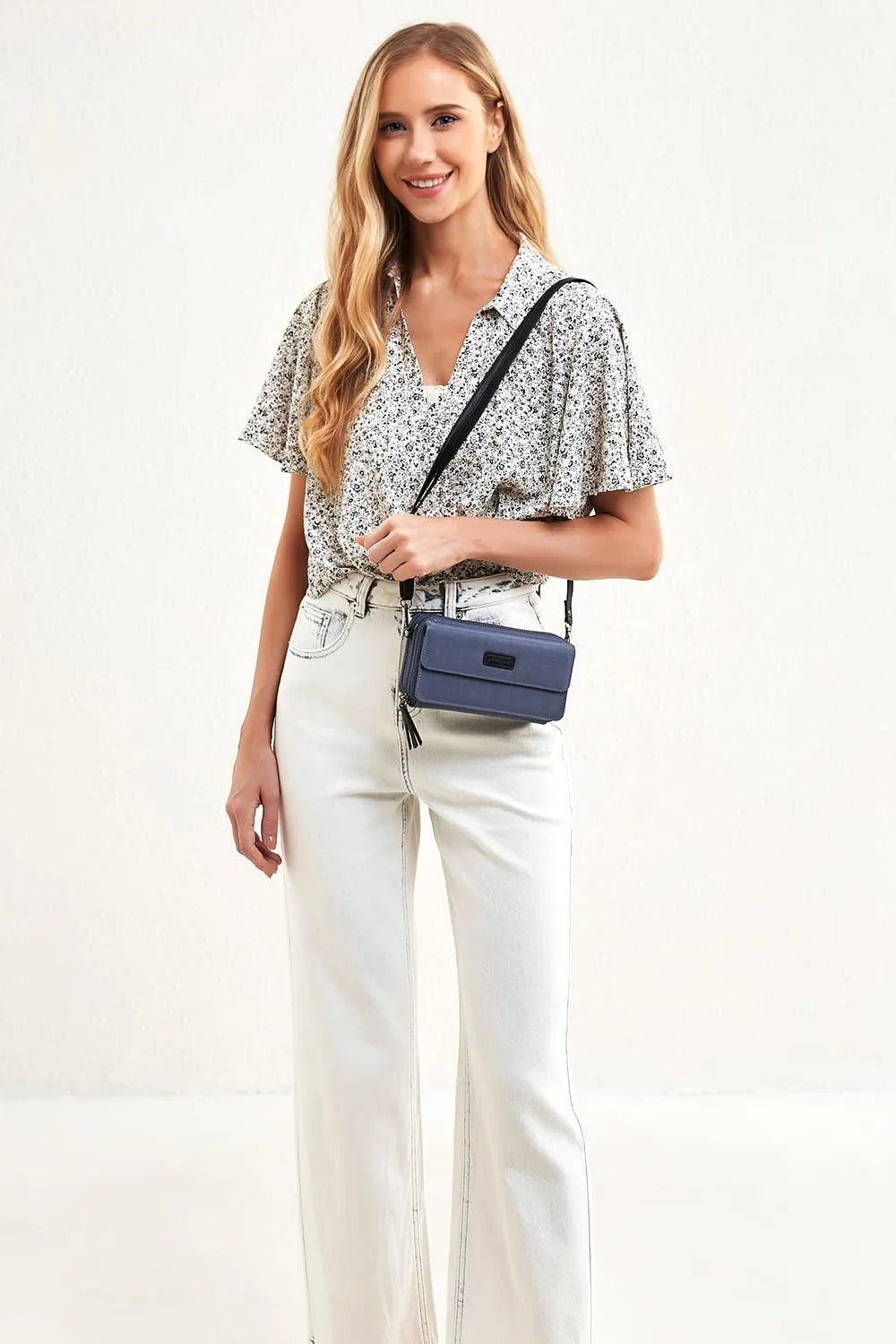 Small Crossbody Bags Phone Wallet Purse With Wristlet