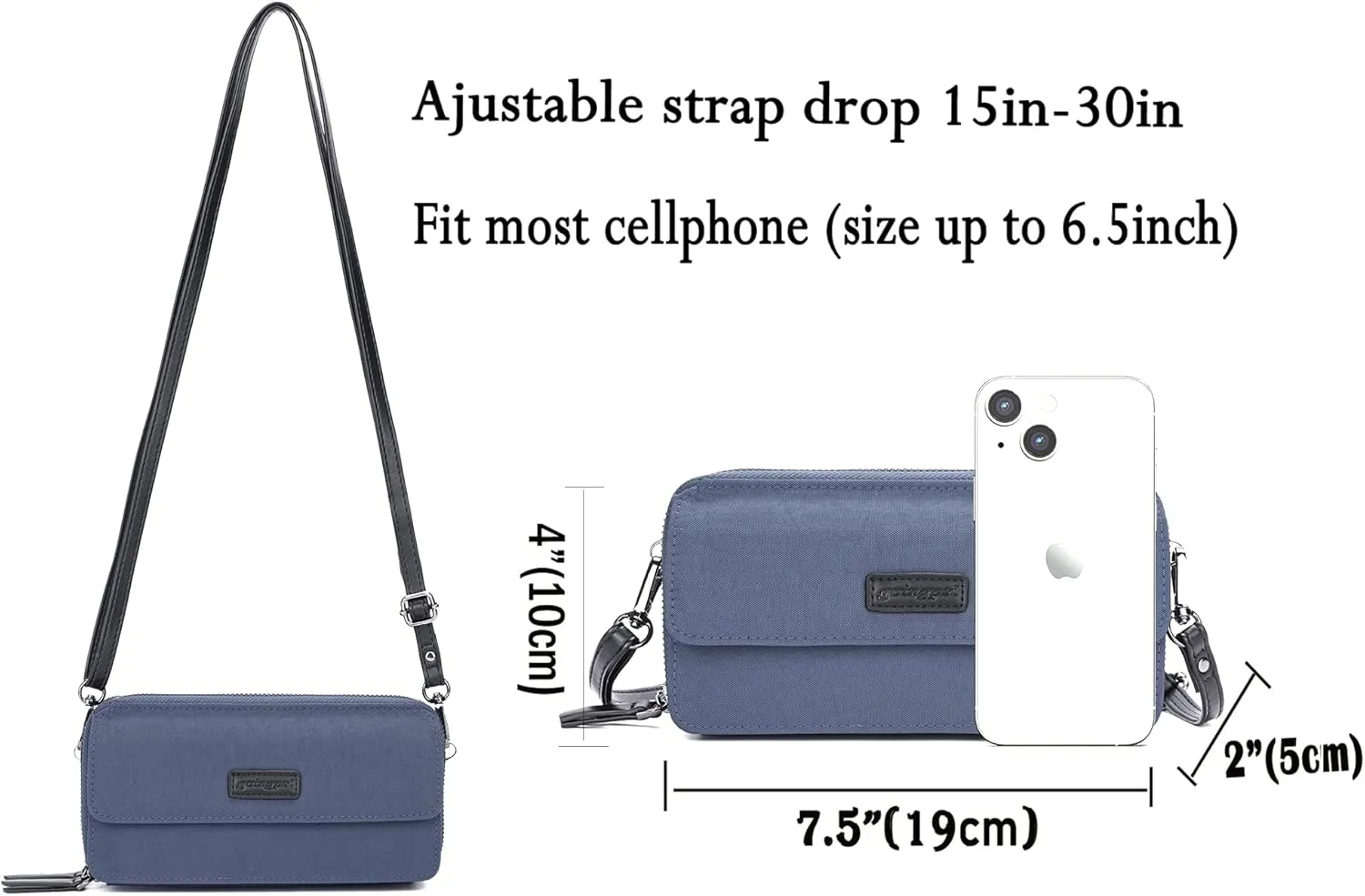 Small Crossbody Bags Phone Wallet Purse With Wristlet