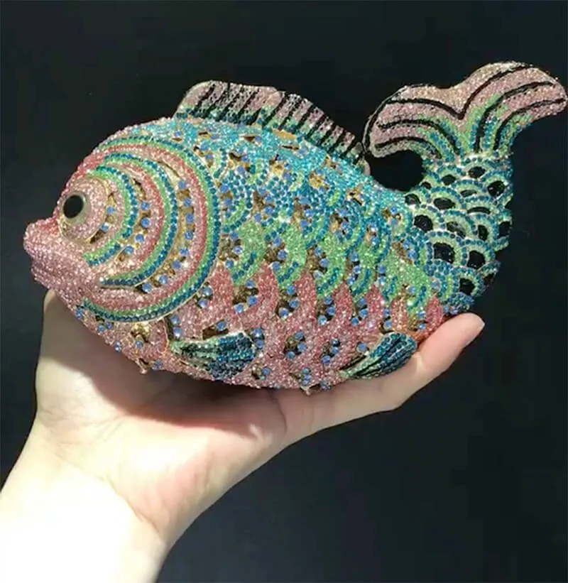 Sparkle Fish Clutch Bag Evening Clutch